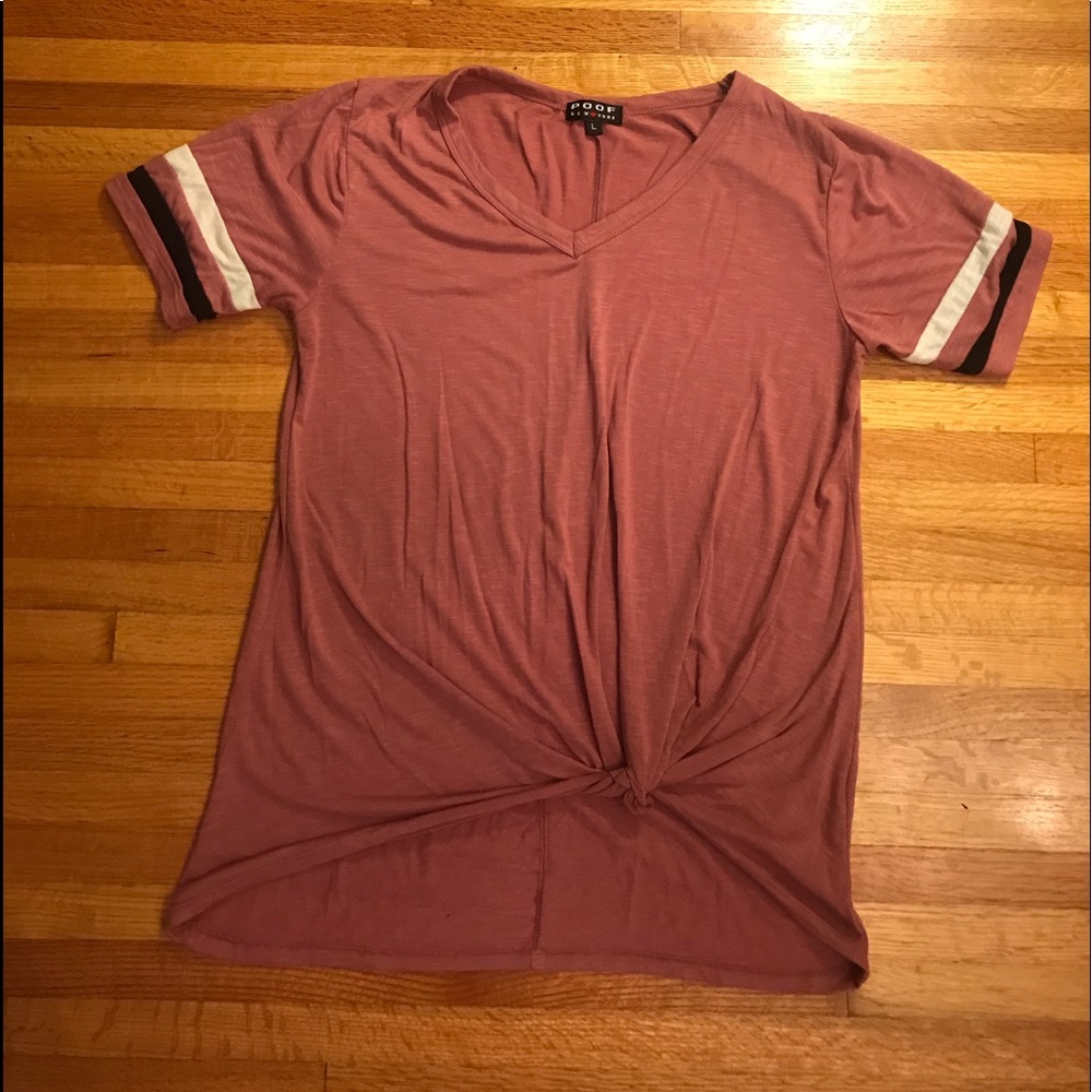 Pink knit top